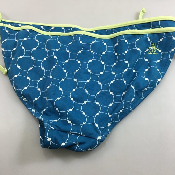 Original Penguin XS Blue Two-Piece String Bikini - Picture 5 of 6